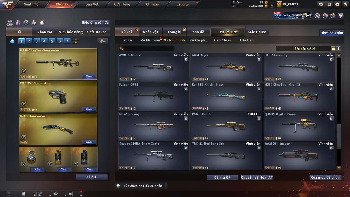 shop acc cf uy tin gia re